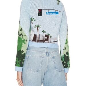 House of Sunny Blue and Green Cardigan